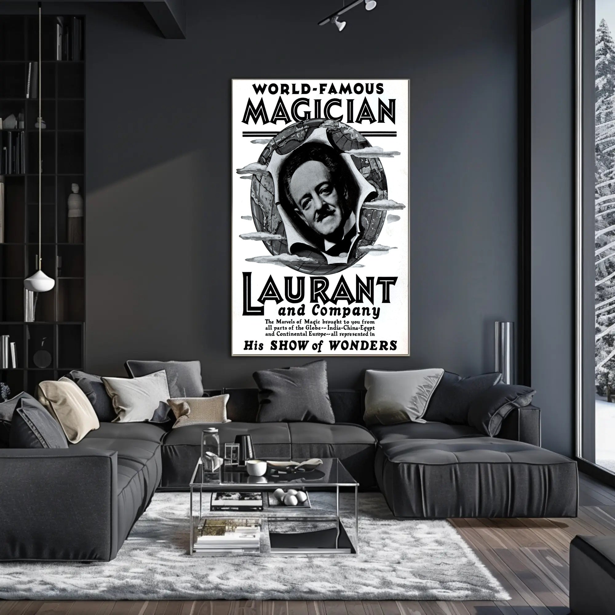 Laurant's Mystical World Tour Vintage Poster - Cultural or Heritage Poster