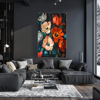 Vibrant Floral Symphony Wall Art Print