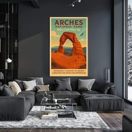 Arches National Park Where Earth Meets Poster