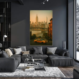 New York City Skyline Poster for Modern Home Decor Wall Art