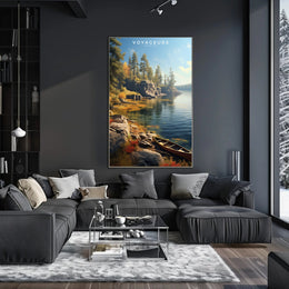 Voyageurs National Park Autumn Poster Wall Art Print