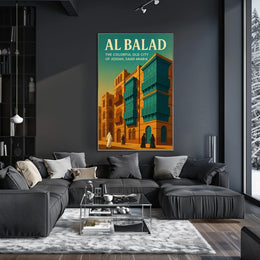 Al Balad The Colorful Old City Of Poster
