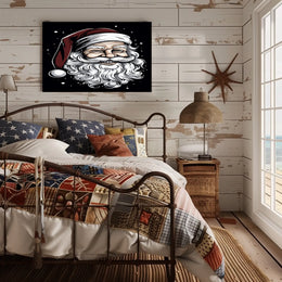 Jolly Santa Claus Illustration Poster