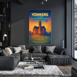 Yonkers Past and Future Vintage Poster Art