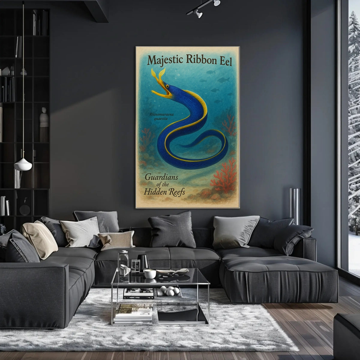 Majestic Ribbon Eel Poster