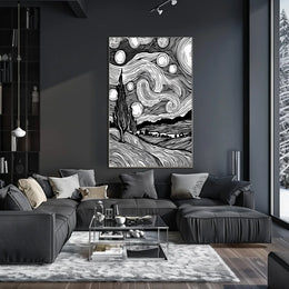 Modern Abstract Typography Art Poster