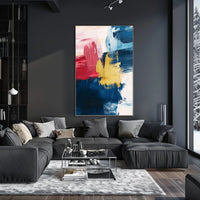 Modern Abstract Layered Color Field Composition Poster