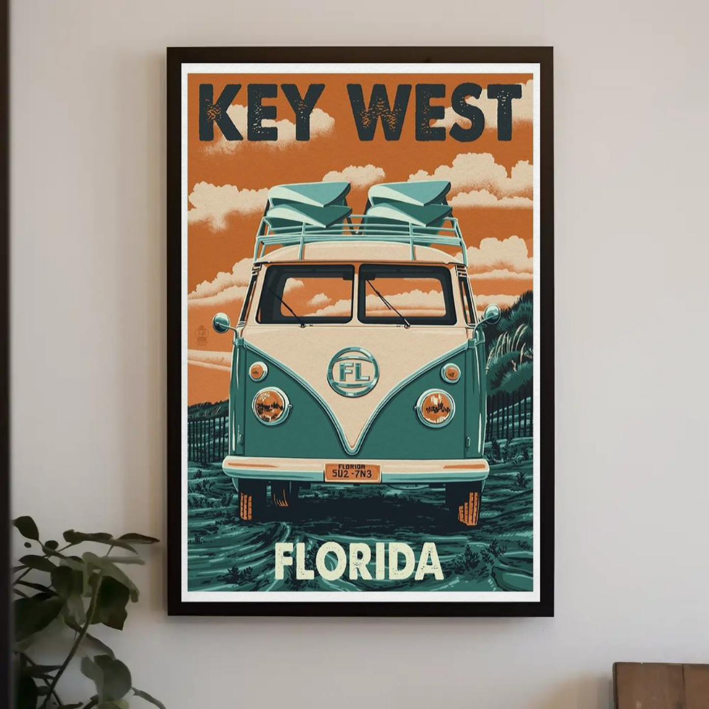Key West Florida Vintage Travel Poster
