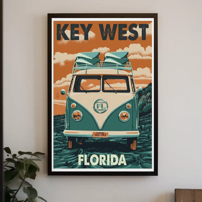 Key West Florida Vintage Travel Poster