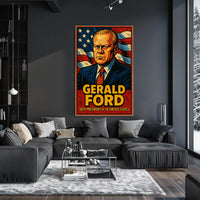 Gerald Ford 38th President Poster Museum Quality Wall Art