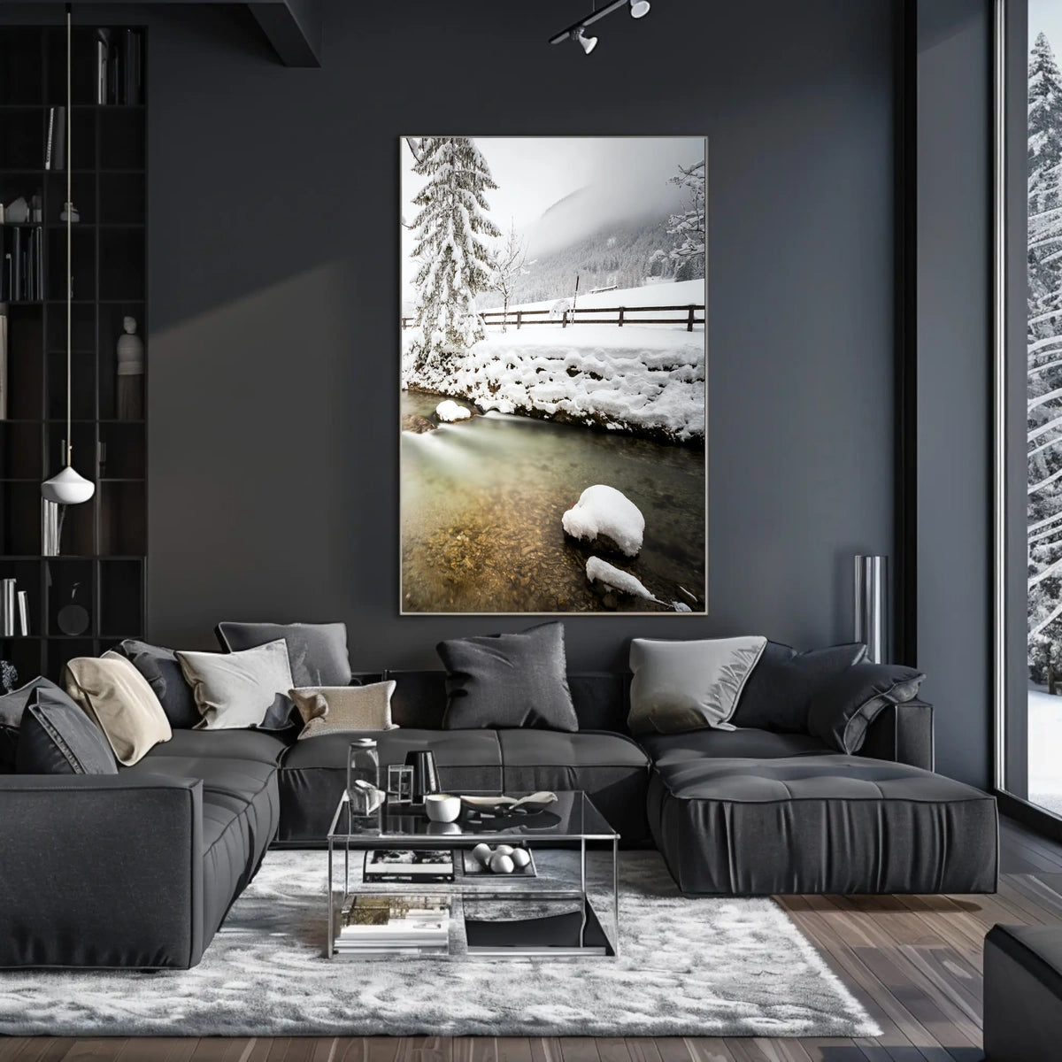 Serene Winter Landscape Tranquility National Park Poster