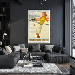 Garmisch-Partenkirchen Winter Sports Poster