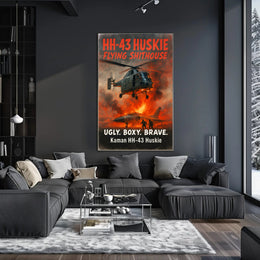 Kaman HH-43 Huskie Ugly. Boxy. Brave Poster PosterGoat