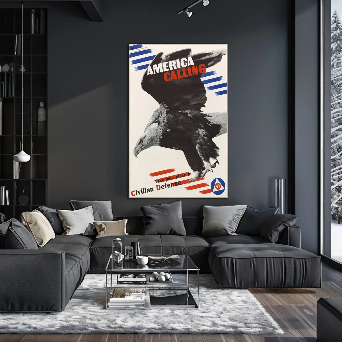 Vibrant Abstract Art Poster for Creative Spaces
