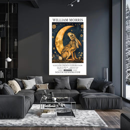 Vintage William Morris Hare Moon Artistic Poster