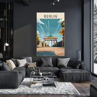 Berlin's Iconic Landmark Poster
