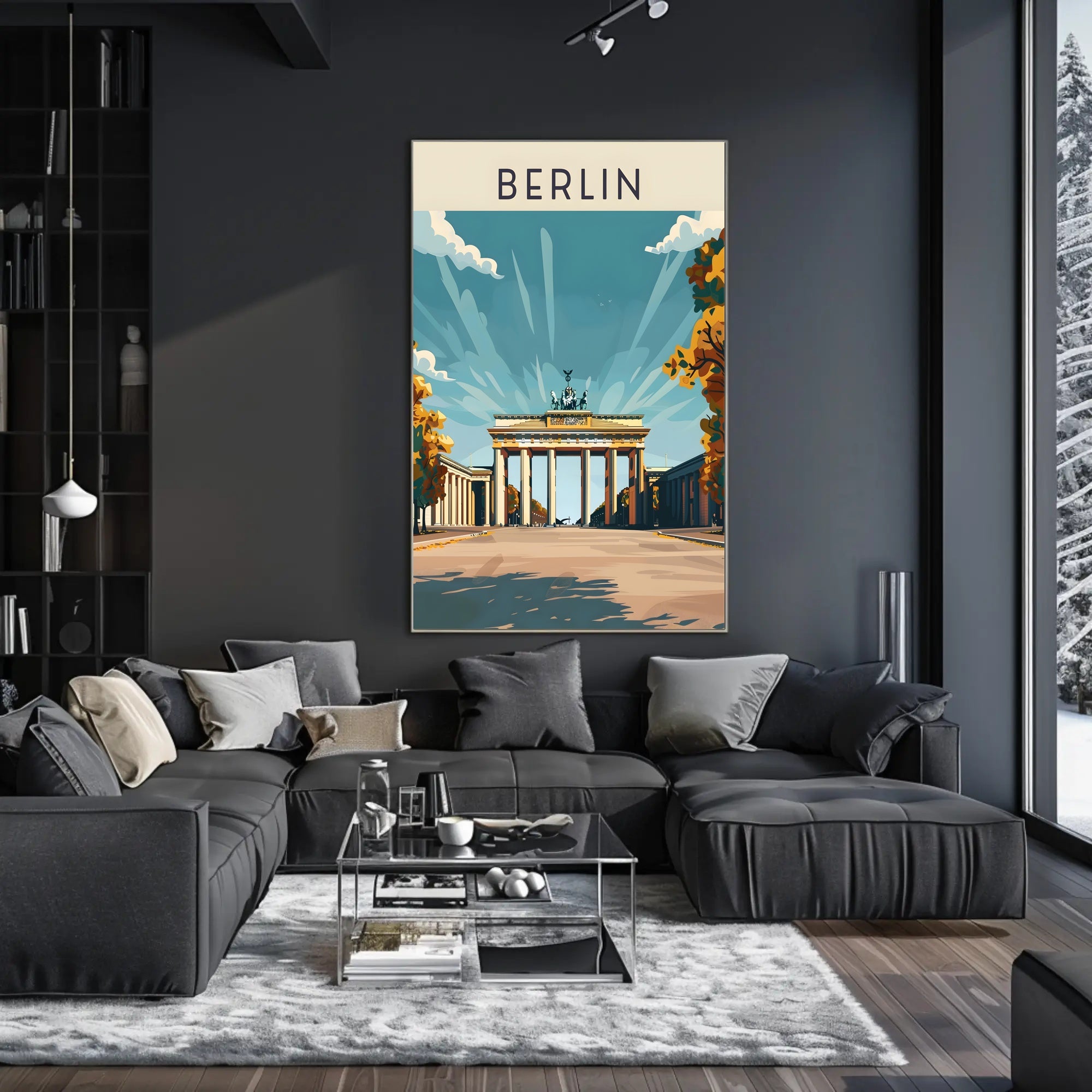 Berlin's Iconic Landmark Poster