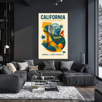 California Adventure: Vintage Travel Poster