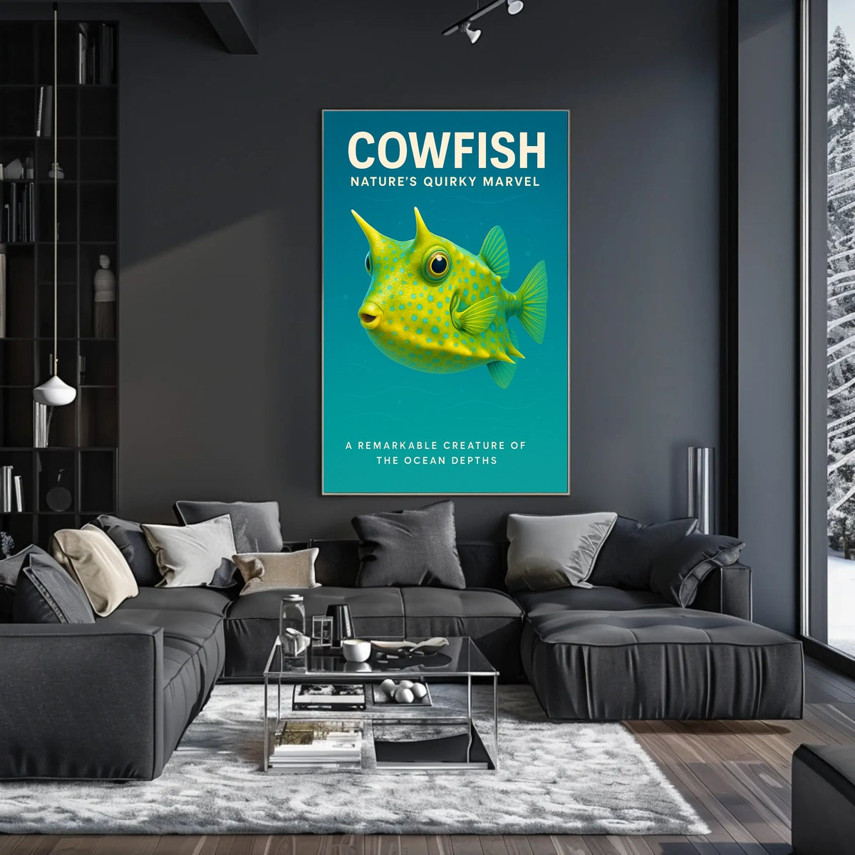 Cowfish NatureS Quirky Marvel Poster