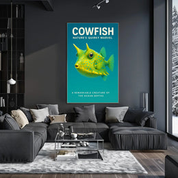 Cowfish NatureS Quirky Marvel Poster