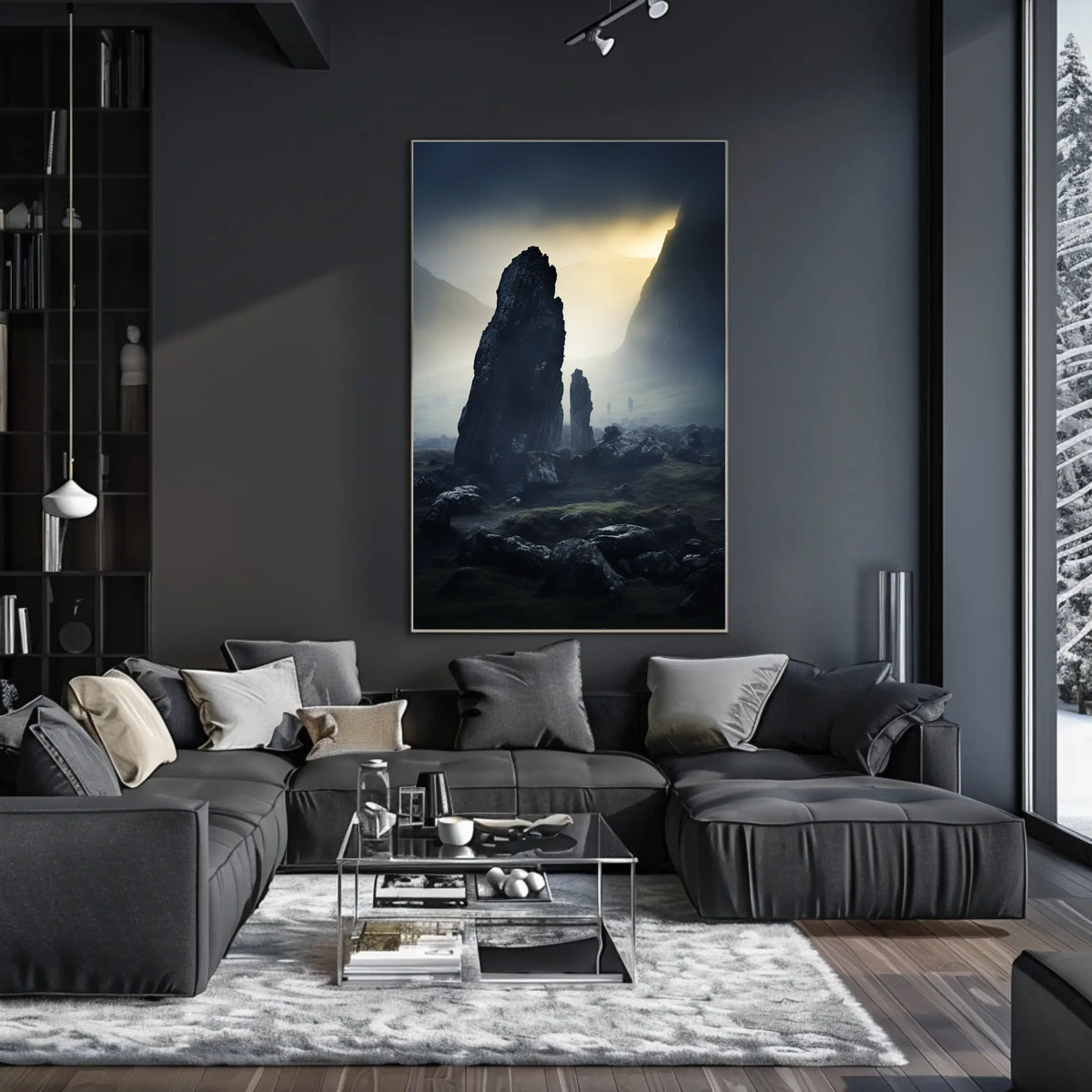 Mystical Stone Landscape Poster