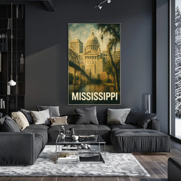Mississippi State Capitol Poster