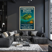 Combtooth Blenny Saltwater Fish Poster