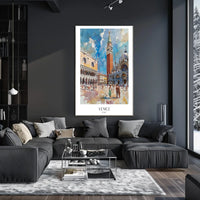 Venice A Vibrant Watercolor Poster