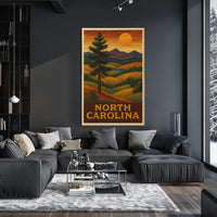 North Carolina Landscape Poster