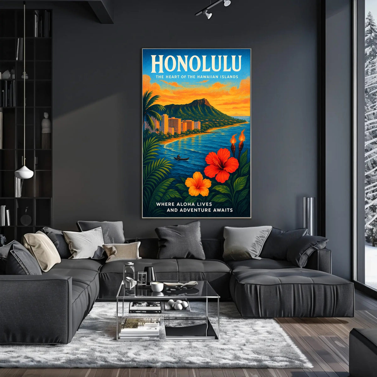 Honolulu The Heart of the Hawaiian Islands Poster
