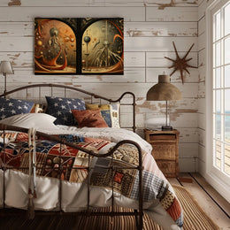 Surreal Alien Landscapes Futuristic Sci-Fi Poster