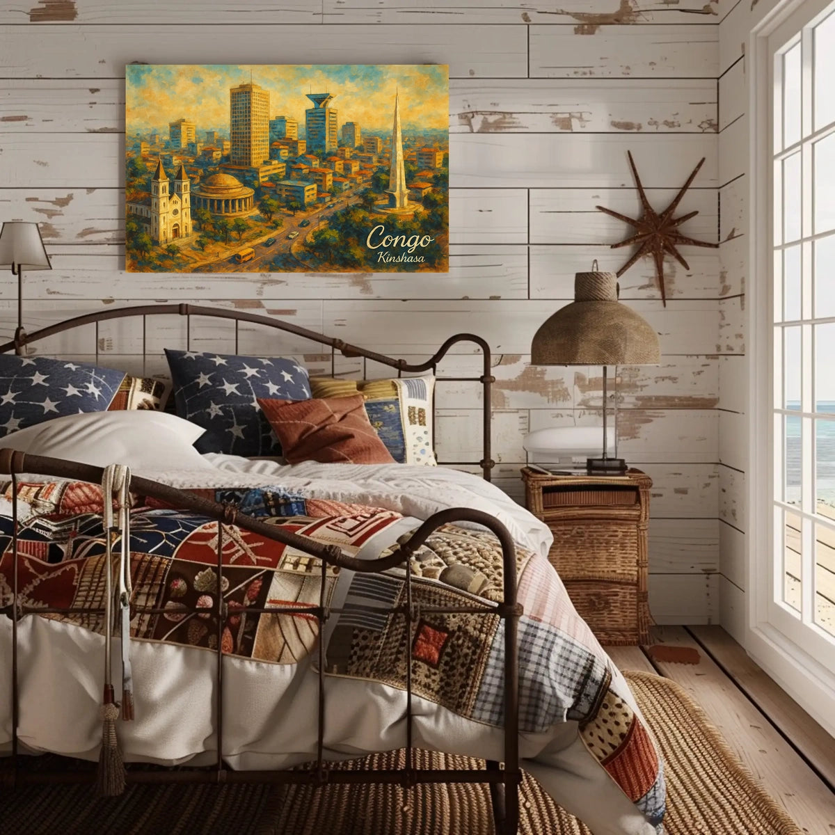 Kinshasa Cityscape Poster