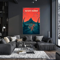 Vaitape Harbor: Serene Tropical Escape Travel Poster PosterGoat