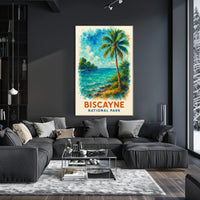 Biscayne National Park Tropical Paradise Watercolor Poster