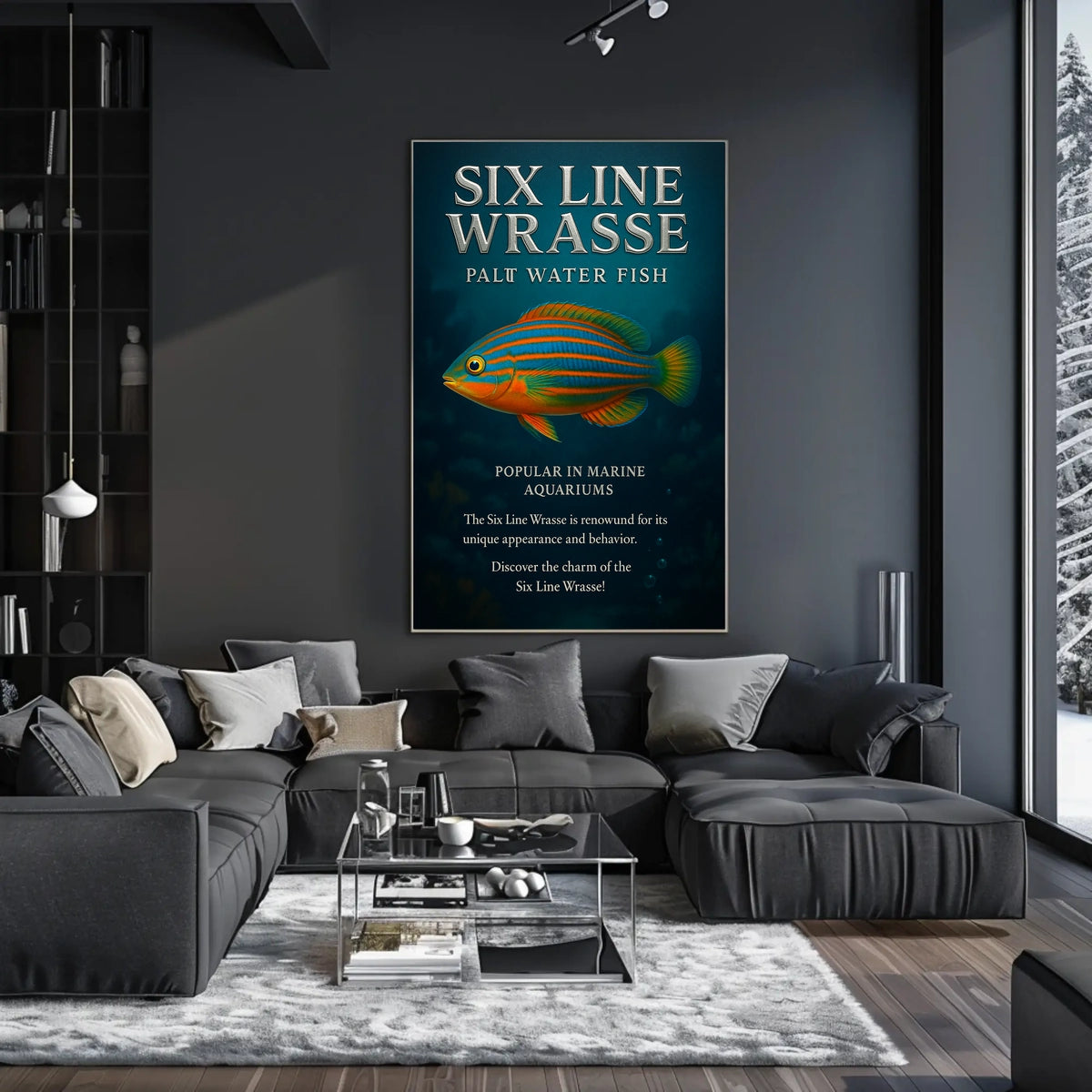 Discover the Six Line Wrasse Poster