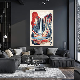 Hierve el Agua Vintage Travel Poster