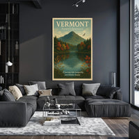 Vermont Nature Sanctuary Poster Vintage Wall Art