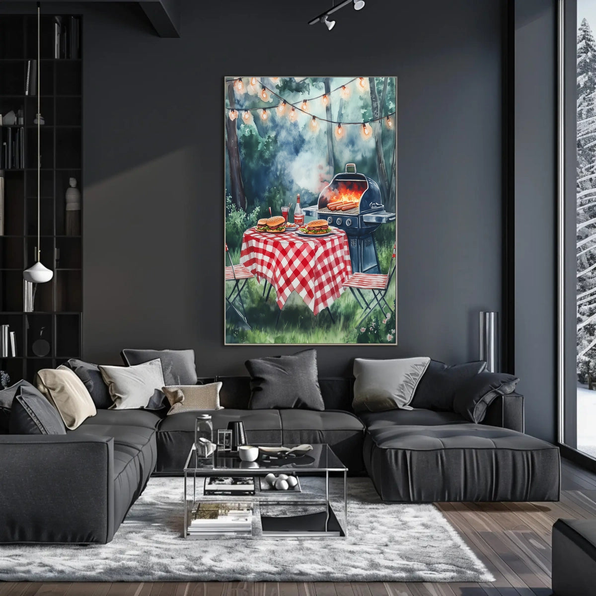 summer barbecue scene Poster