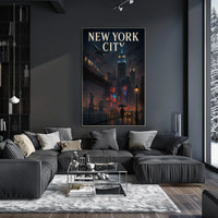 New York City Nightscape Poster