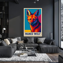 Maned Wolf Poster
