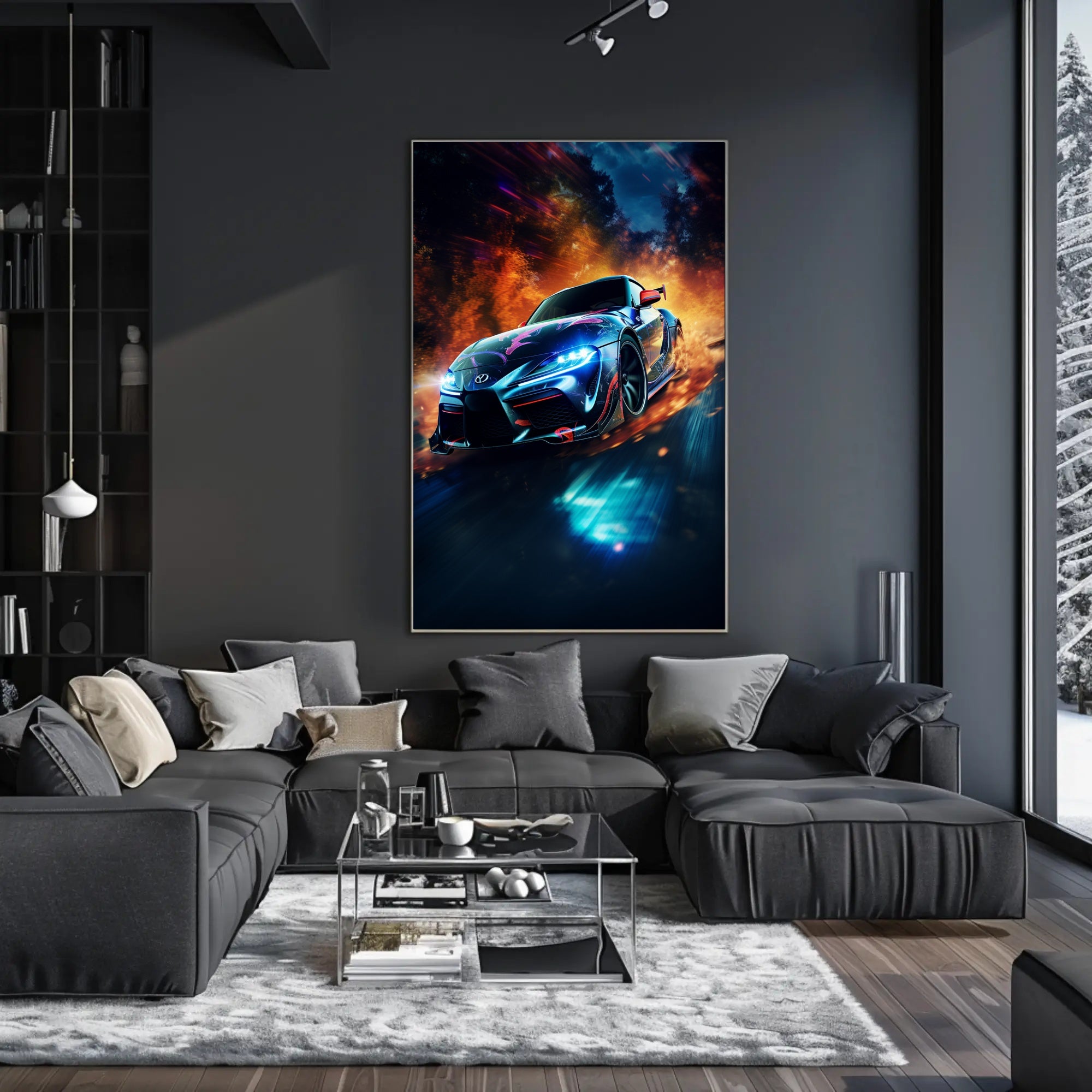 Racing Inferno Poster PosterGoat