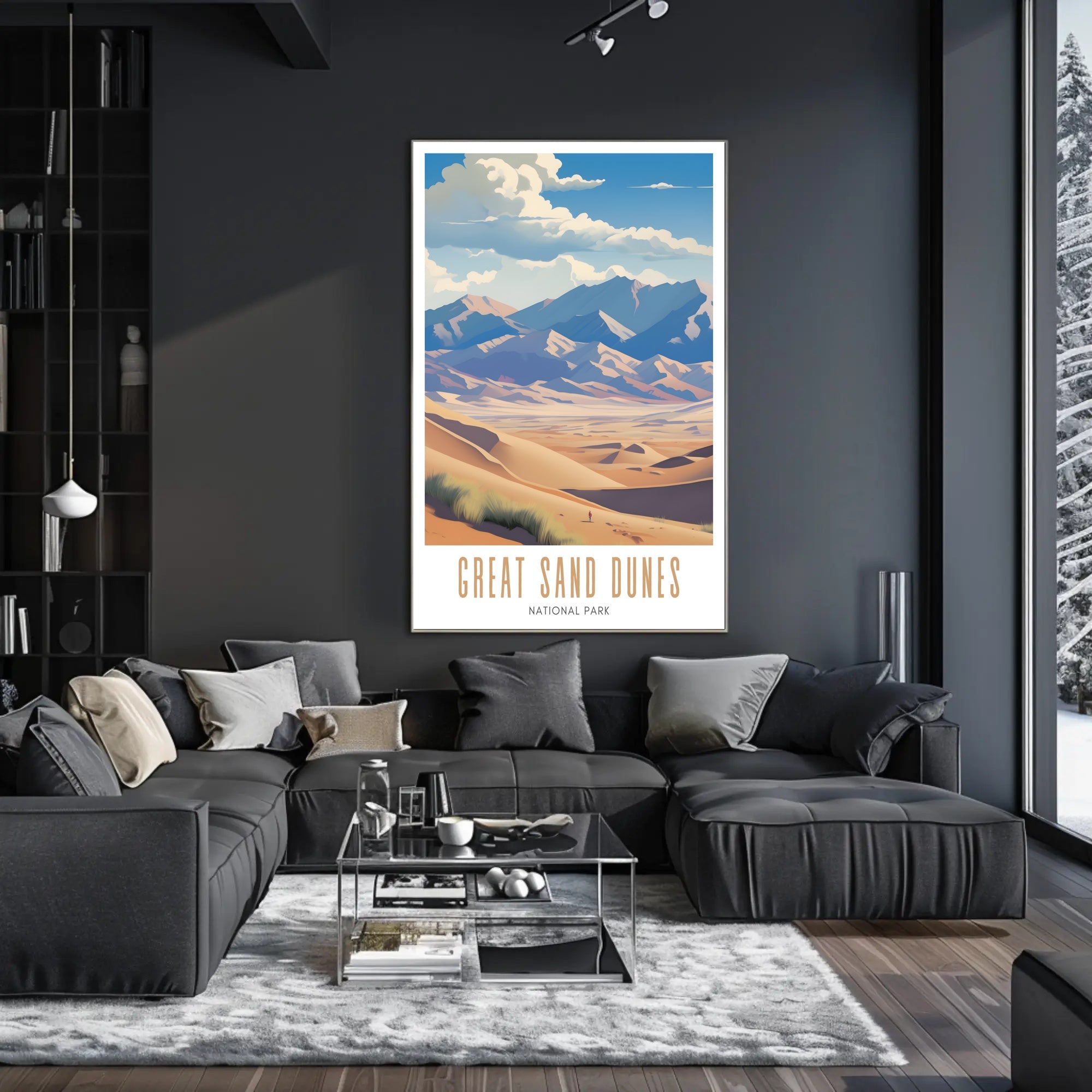Great Sand Dunes National Park Scenic Poster Print