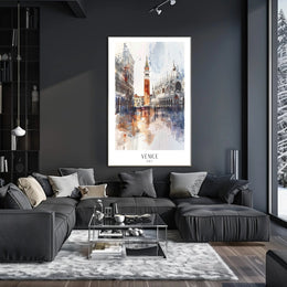 VENICE ARCHITECTURE IMPRESSIONISTIC CITYSCAPE TRAVEL POSTER PosterGoat