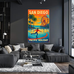 San Diego Pacific Holiday Poster