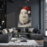 Festive Hamster Delight Poster