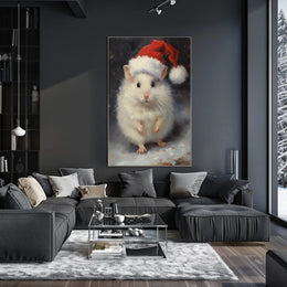 Festive Hamster Delight Poster