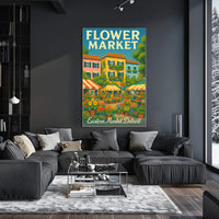 Flower Market Poster