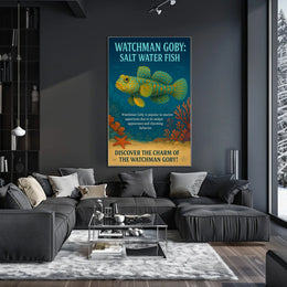 Watchman Goby Salt Water Fish Poster