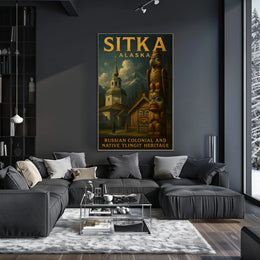 Sitka, Alaska Russian Colonial And Poster