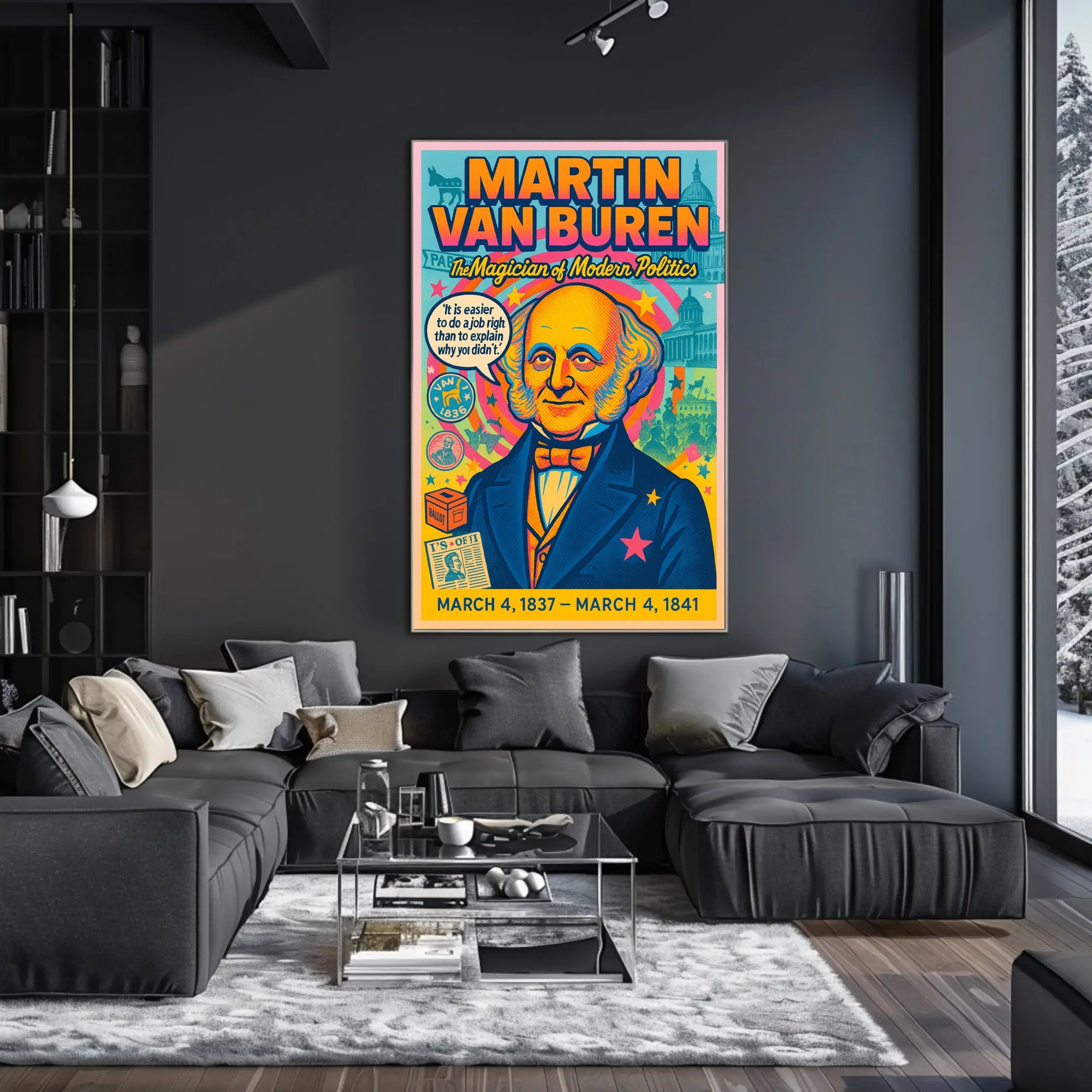 Martin Van Buren The Magician of Modern Politics Poster PosterGoat